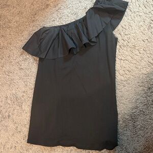 Elegant Black One-Shoulder Dress